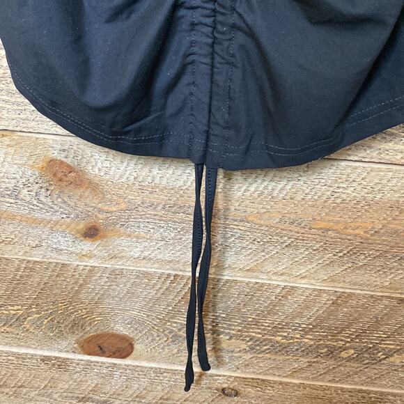 Revolve Superdown Yasmine Ruched Tie Dress In Black Stretch Size XXS NWT - Picture 7 of 8